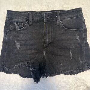 JBD Just Black Denim Jean Shorts in Black - Size Small